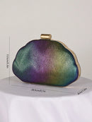 Mini Bolsa de Concha em Couro PU