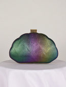 Mini Bolsa de Concha em Couro PU