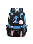 Mochila impermeable Disney Smart Stitch, mochila de viaje, elegante mochila escolar, mochila plegable de gran capacidad para uso en exteriores.