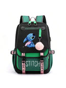 Mochila impermeable Disney Smart Stitch, mochila de viaje, elegante mochila escolar, mochila plegable de gran capacidad para uso en exteriores.