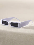 1 Piece Black Y2K Style Small Frame Fashion Glasses, Suitable for Women and Men, Ideal for Beach and Photography