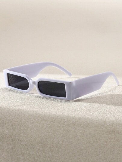 1 pieza de gafas de moda con montura pequeña estilo Y2K negras, adecuadas para mujeres y hombres, ideales para playa y fotografía.