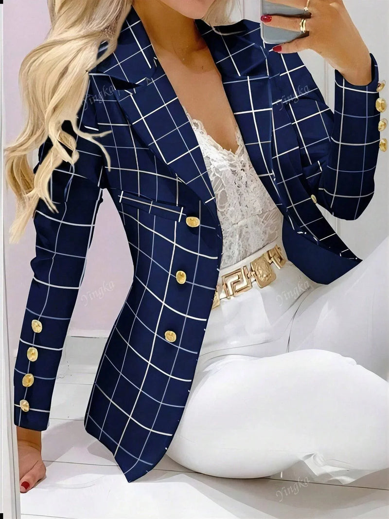Blazer Casual Feminino em Poliéster