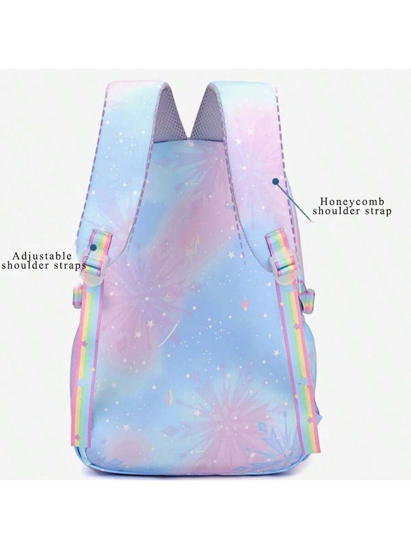 Mochila escolar de dibujos animados de la serie Disney Stitch, impermeable y resistente a la suciedad, bonita e informal, mochila de viaje para exteriores, gran capacidad, ideal para la escuela y salidas.