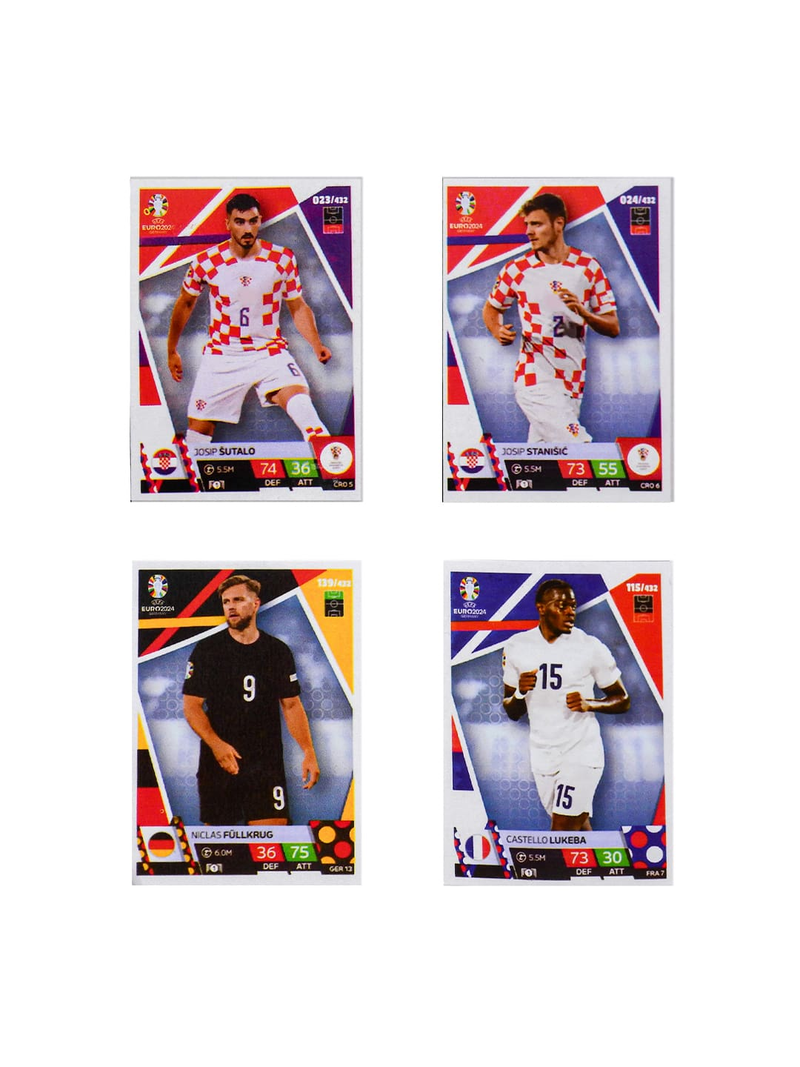 KIT 200 CARDS EUROCOPA FOOTBALL