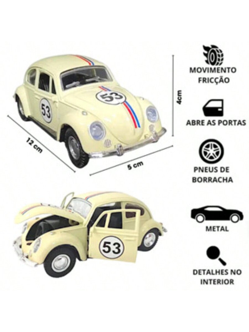 Colección de fricción de capó con abridor de hierro en miniatura Herbie Beetle 53