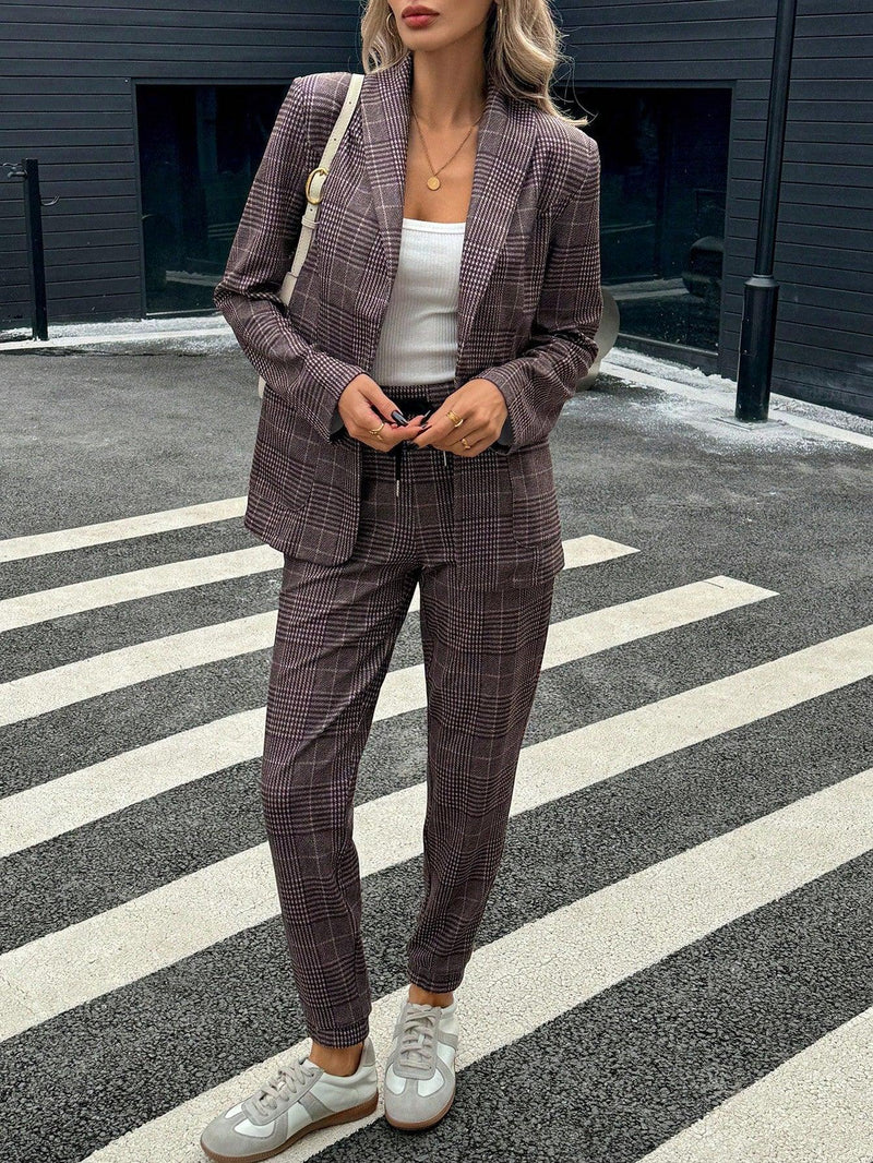Women's Plaid Suit