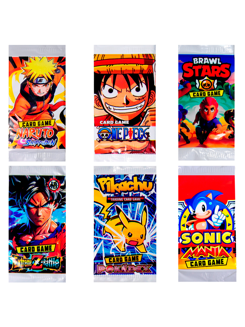 KIT 200 VARIED CARDS (ANIME/GEEK/NERD/GAMER)