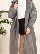 1 chubasquero sólido con cordón ajustable, de material EVA, para adultos, 150-190 cm, 40-100 kg, unisex.