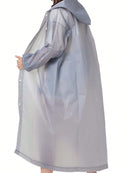 1 chubasquero sólido con cordón ajustable, de material EVA, para adultos, 150-190 cm, 40-100 kg, unisex.