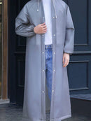 1 chubasquero sólido con cordón ajustable, de material EVA, para adultos, 150-190 cm, 40-100 kg, unisex.