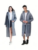 1 chubasquero sólido con cordón ajustable, de material EVA, para adultos, 150-190 cm, 40-100 kg, unisex.