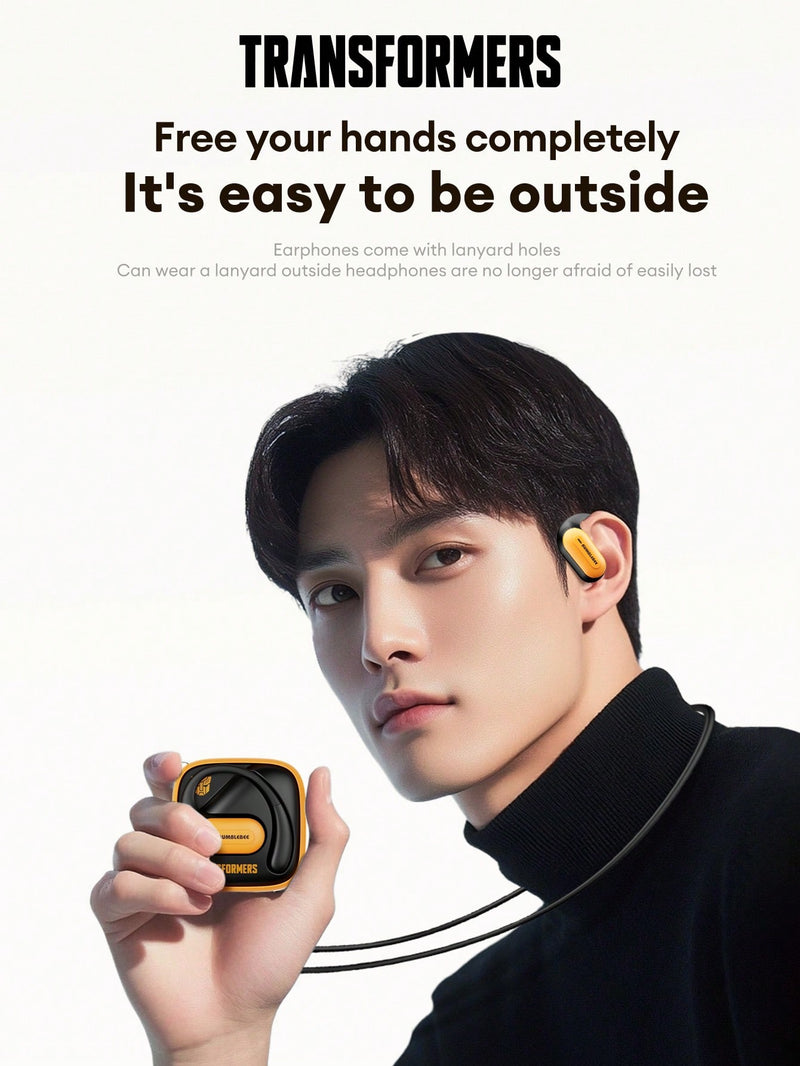 Auriculares Bluetooth TRANSFORMERS TF-T59 Bumblebee, sonido envolvente de 360°, cancelación de ruido, llamadas HD, batería de larga duración, modo de juego de baja latencia, diadema, portátiles, inalámbricos.
