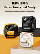 TRANSFORMERS TRANSFORMERS TF-T59 Bumblebee Bluetooth Headset, 360° Surround Sound, Noise Cancelling, HD Calling, Long Battery Life, Low Latency Game Mode, Neckband, Portable, Wireless Headphones