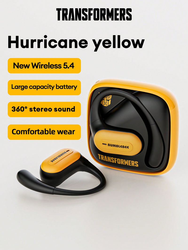 Auriculares Bluetooth TRANSFORMERS TF-T59 Bumblebee, sonido envolvente de 360°, cancelación de ruido, llamadas HD, batería de larga duración, modo de juego de baja latencia, diadema, portátiles, inalámbricos.