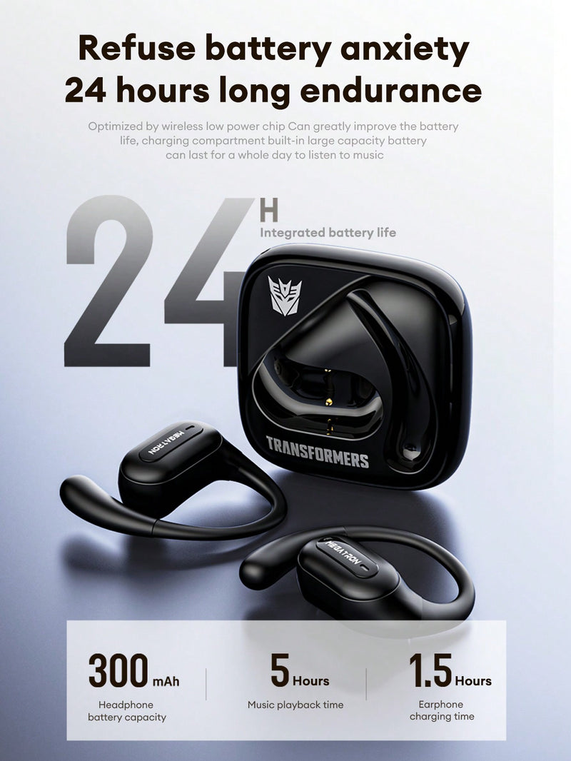 Auriculares Bluetooth TRANSFORMERS TF-T59 Bumblebee, sonido envolvente de 360°, cancelación de ruido, llamadas HD, batería de larga duración, modo de juego de baja latencia, diadema, portátiles, inalámbricos.