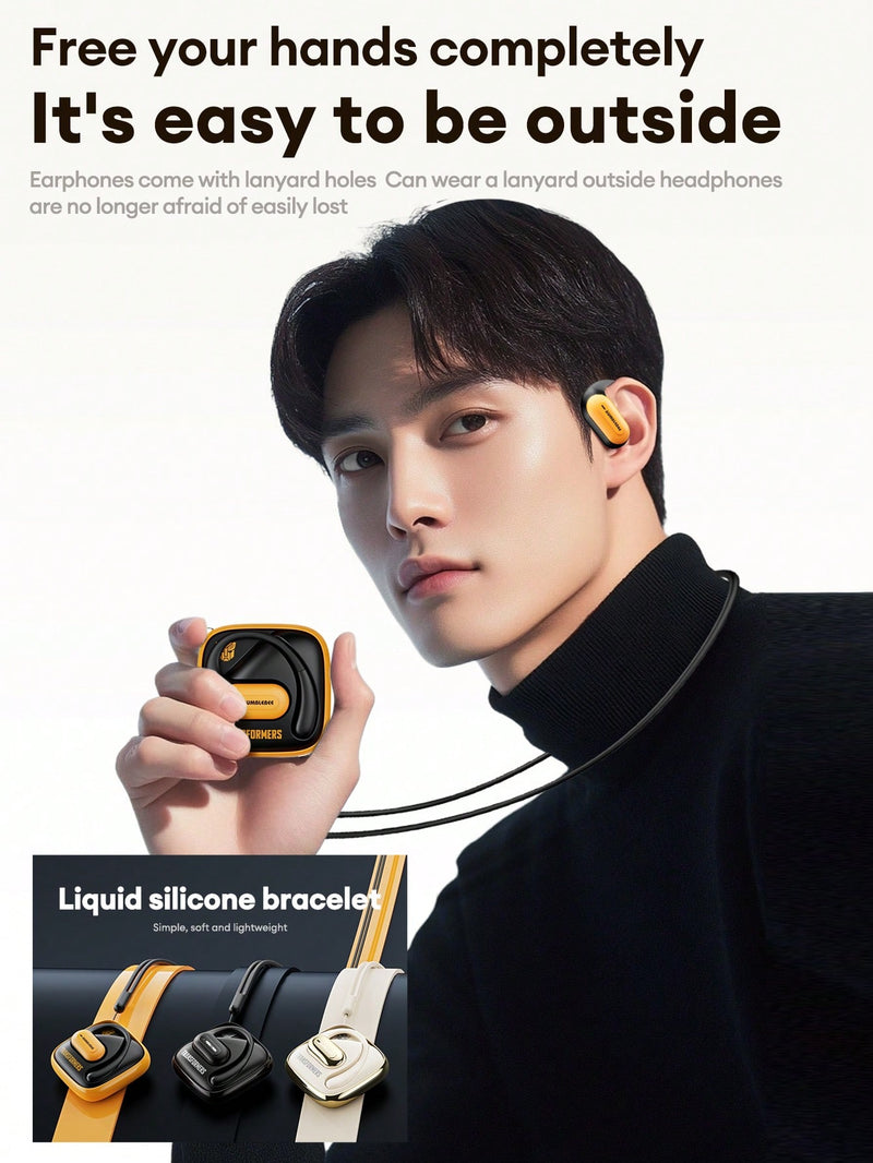 Auriculares Bluetooth TRANSFORMERS TF-T59 Bumblebee, sonido envolvente de 360°, cancelación de ruido, llamadas HD, batería de larga duración, modo de juego de baja latencia, diadema, portátiles, inalámbricos.