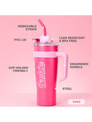 Miniso - Taza térmica grande de acero inoxidable para café, 1600 ml, con asa, para oficina, cuidado personal y viajes