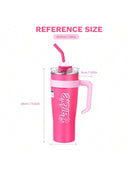 Miniso - Taza térmica grande de acero inoxidable para café, 1600 ml, con asa, para oficina, cuidado personal y viajes