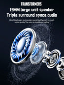 TRANSFORMERS TRANSFORMERS TF-T22 Bumblebee Bluetooth Headphones, Stereo eSports Gaming Headsets with Low Latency Surround Sound, Sports Headphones with Mic, Colorful LED Light, Silicone Wireless Earbuds for Smart Phones