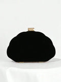 Mini Bolsa de Concha em Couro PU