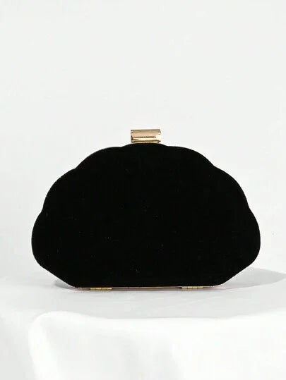 Mini Bolsa de Concha em Couro PU