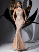 Pure Personality Goddess Mermaid Long Bridesmaid Dress Strapless Backless Evening Party Banquet Dress