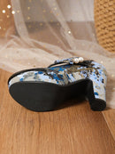 Salto Chunky em Detalhe Borboleta