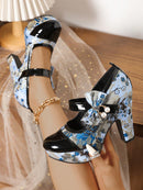 Salto Chunky em Detalhe Borboleta