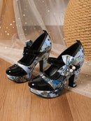 Salto Chunky em Detalhe Borboleta