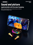 TRANSFORMERS TRANSFORMERS TF-T22 Bumblebee Bluetooth Headphones, Stereo eSports Gaming Headsets with Low Latency Surround Sound, Sports Headphones with Mic, Colorful LED Light, Silicone Wireless Earbuds for Smart Phones