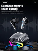 TRANSFORMERS TRANSFORMERS TF-T22 Bumblebee Bluetooth Headphones, Stereo eSports Gaming Headsets with Low Latency Surround Sound, Sports Headphones with Mic, Colorful LED Light, Silicone Wireless Earbuds for Smart Phones