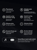 TRANSFORMERS TRANSFORMERS TF-T22 Bumblebee Bluetooth Headphones, Stereo eSports Gaming Headsets with Low Latency Surround Sound, Sports Headphones with Mic, Colorful LED Light, Silicone Wireless Earbuds for Smart Phones