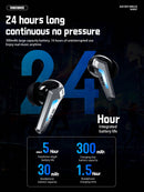 TRANSFORMERS TRANSFORMERS TF-T22 Bumblebee Bluetooth Headphones, Stereo eSports Gaming Headsets with Low Latency Surround Sound, Sports Headphones with Mic, Colorful LED Light, Silicone Wireless Earbuds for Smart Phones