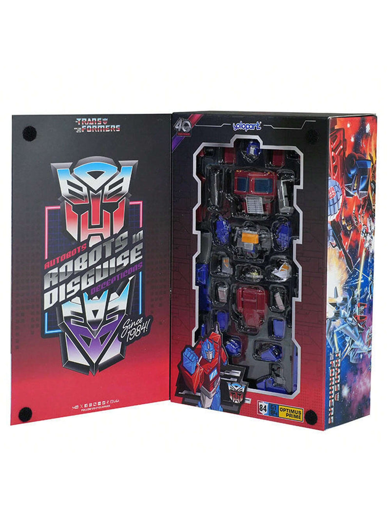 Hasbro Toys Transformers Optimus Prime de YOLOPARK, Transformers G1 Optimus Prime de 8 pulgadas con armamento mejorado, figura de acción coleccionable de Transformers altamente articulada para mayores de 15 años, sin conversión