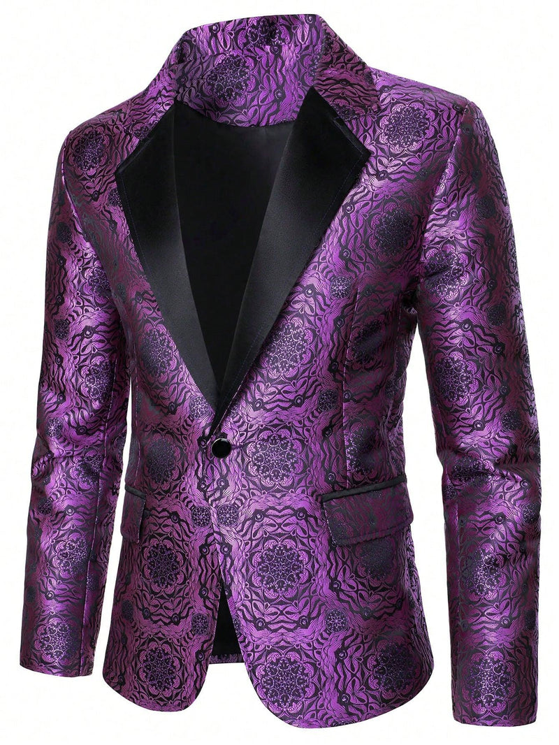 Chaqueta de traje jacquard informal/de negocios para hombre Manfinity AFTRDRK