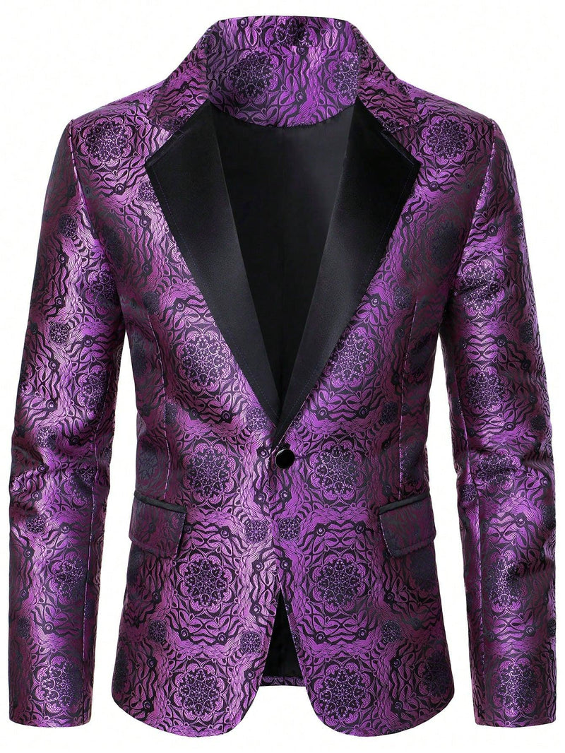 Chaqueta de traje jacquard informal/de negocios para hombre Manfinity AFTRDRK