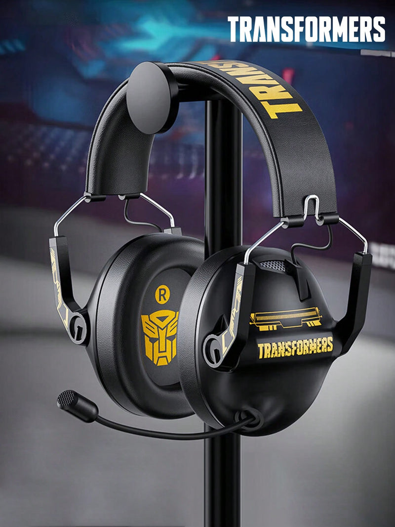 Auriculares Bluetooth TRANSFORMERS Bumblebee TF-G03, para juegos, con efecto de audio espacial, batería de larga duración, música de baja latencia, micrófono HD desmontable, ajustables, estilo mecánico, inalámbricos para computadora.