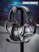 TRANSFORMERS Bumblebee TF-G03 Bluetooth Headset, Gaming Grade, Spatial Audio Effect, Super Long Battery Life, Low Latency Music, Detachable HD Mic, Adjustable, Mechanical Style Wireless Headphones for Computer