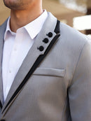 Blazer y pantalón de manga larga en color contrastante