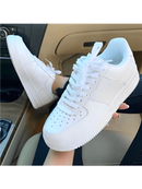 Women's White Platform Casual Sneakers, Lightweight and Comfortable