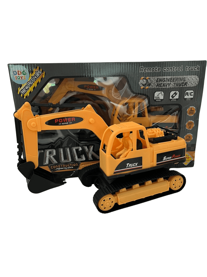 Remote Control Excavator Children's Toy Car Moves Channels Construction