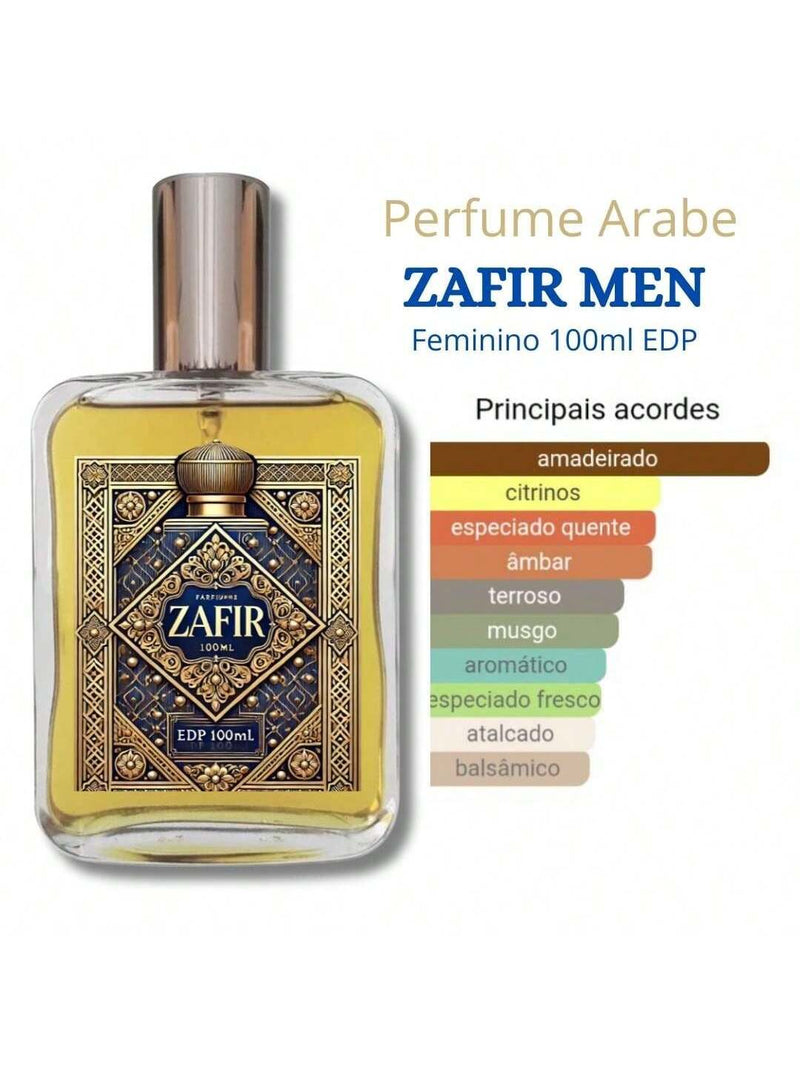 Perfume Árabe ZAFIR MEN EDP 100 ml para Hombre - Salida Amaderada Oriental Árabe - Alta Fijación - Envío Inmediato