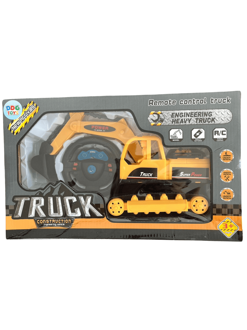 Remote Control Excavator Children's Toy Car Moves Channels Construction