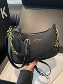 Bolsa de Ombro Feminina PU Impermeável