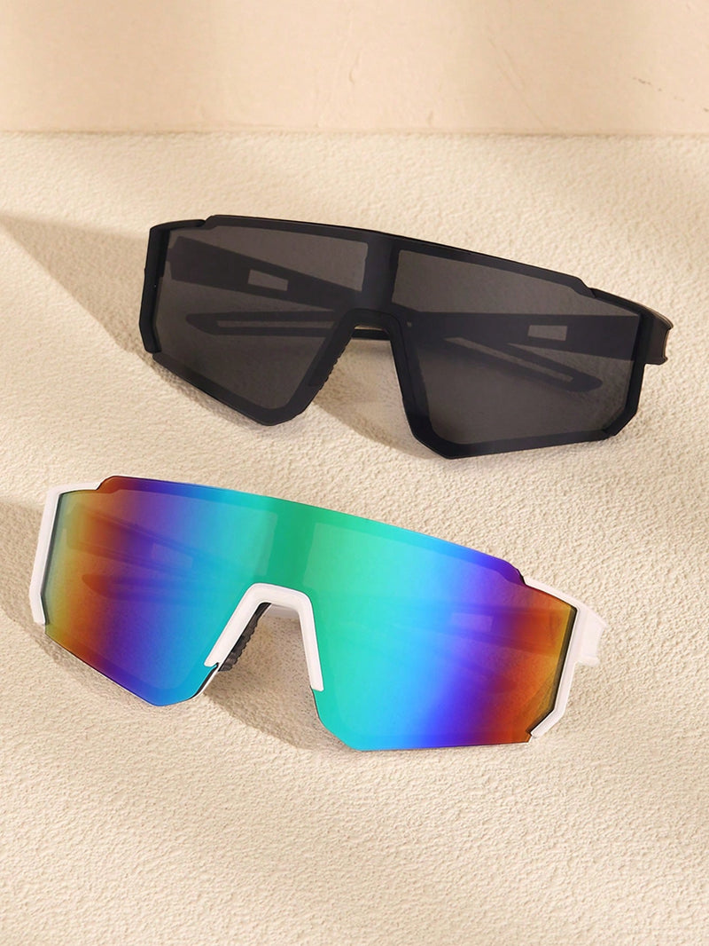Gafas de sol reflectantes Y2K de estilo urbano combinables para hombre, accesorios para ciclismo, running, montañismo y esquí, 1/2/3/5 unidades.