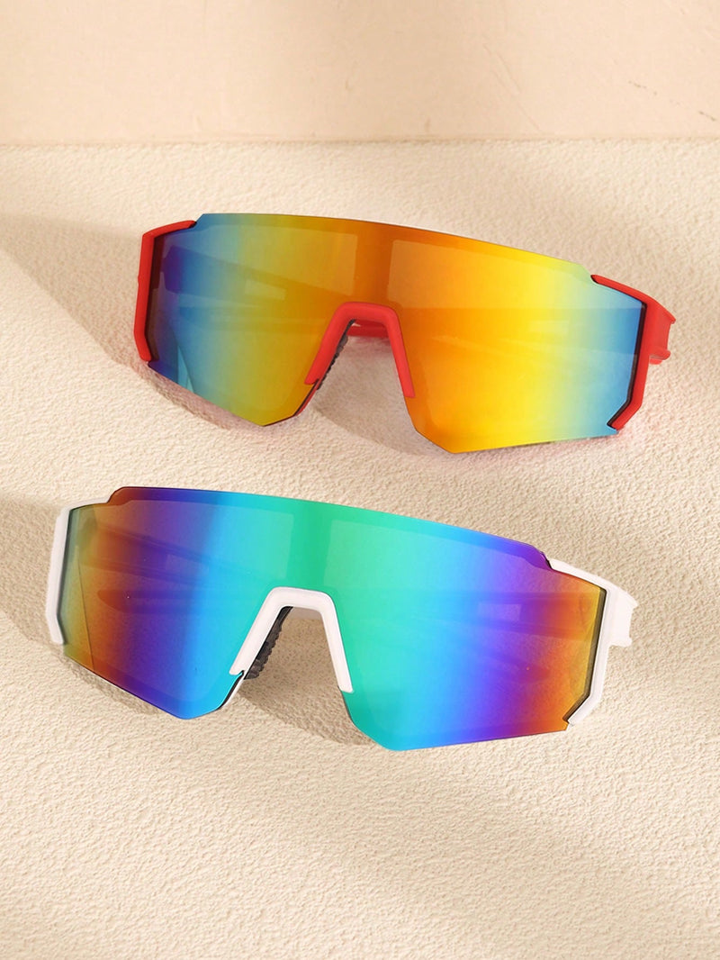Gafas de sol reflectantes Y2K de estilo urbano combinables para hombre, accesorios para ciclismo, running, montañismo y esquí, 1/2/3/5 unidades.