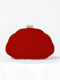 Mini Bolsa de Concha em Couro PU