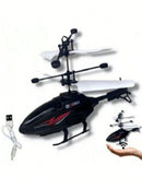 Helicóptero dron con sensor de proximidad recargable por USB y luz, juguete para niños y adultos