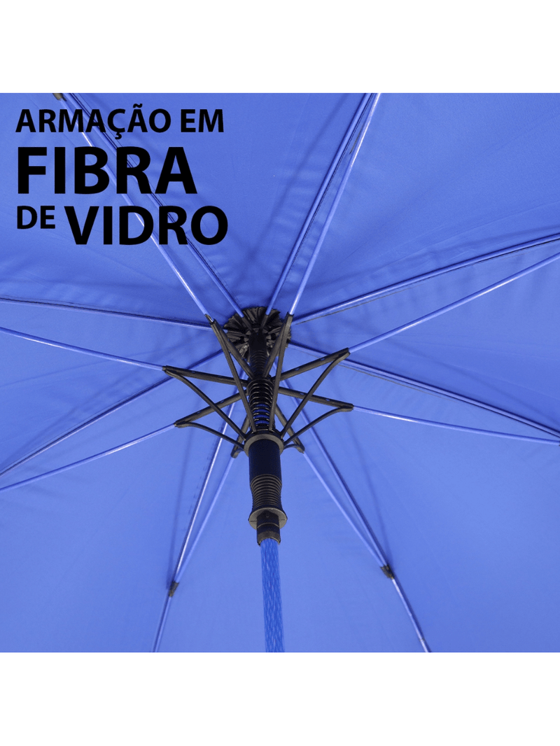 Paraguas grande automático reforzado, resistente al viento y con depósito de agua de 135 cm, con protección UV y oscurecimiento.